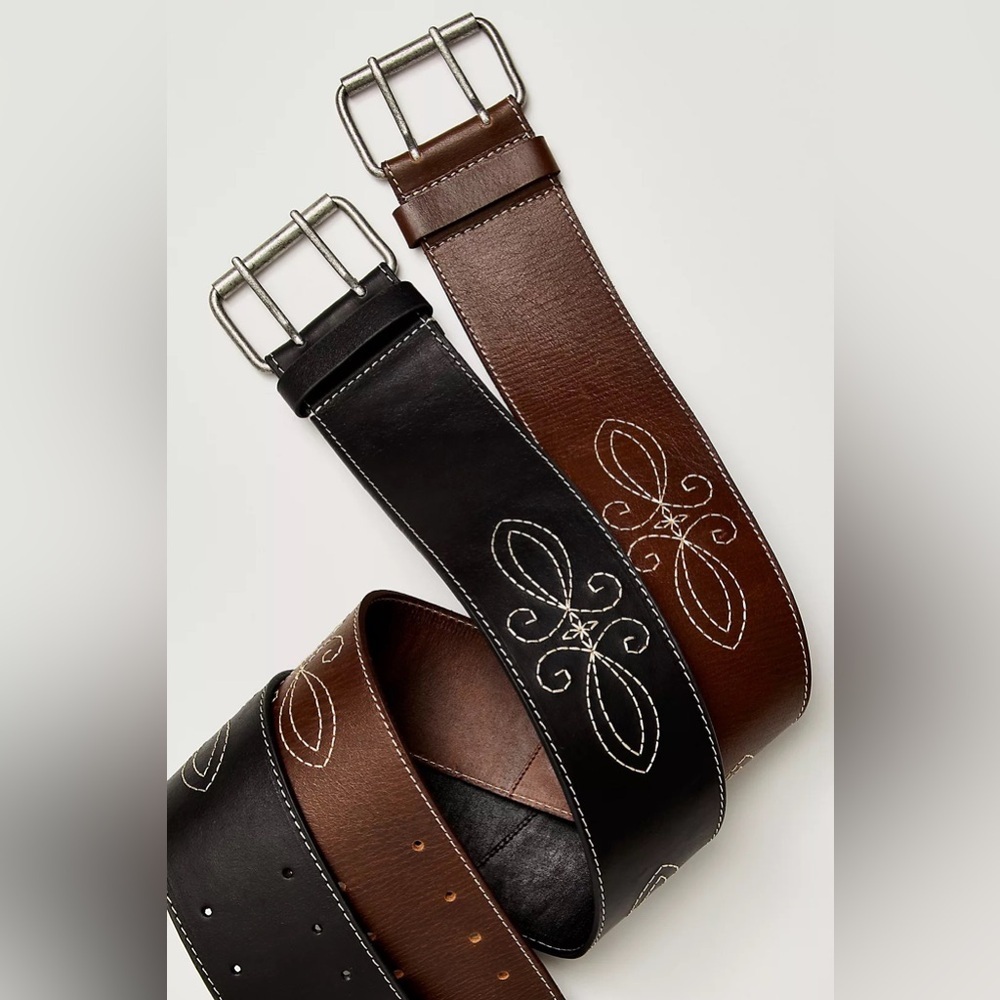 Free People Willow Hip Belt M/L Brown